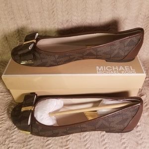 Michael Kors Kiera MK Signature PVC Brown
